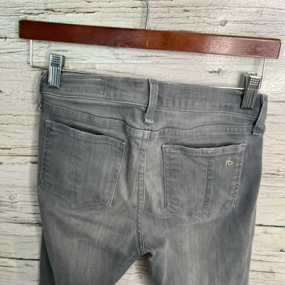 Rag & Bone Women's Skinny Slim Gray Wash Buxton Stretch Jeans Mid RIse Size 25 - Picture 8 of 10